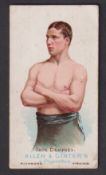 Cigarette card, USA, Allen & Ginter, The World's Champions, type card, Jack Dempsey, Boxer (some