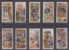 Cigarette cards, Edwards, Ringer & Bigg, Life on Board A Man Of War (set, 50 cards) (vg)