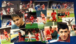 Football press photographs, Liverpool FC, a collection of approx. 90 colour photos, showing