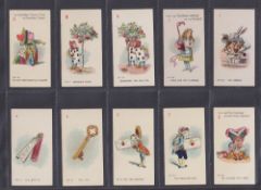 Cigarette cards, Carreras Alice in Wonderland Square Corners (set 48 cards) (3 fair/near gd, rest