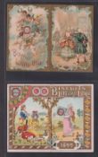 Trade cards, France, LeFevre-Utile, 2 four page calendar cards for 1898 & 1899 (gd)