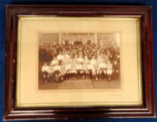 Football photograph, Glasgow v Sheffield, 4th November, 1899 played at Hampden Park. Superb framed &