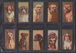 Cigarette cards, Taddy, Dogs, (set, 50 cards) (gd)