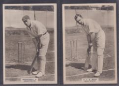 Cigarette cards, Phillips, Cricketers (Premium issue), four cards, all Leicestershire, 66C