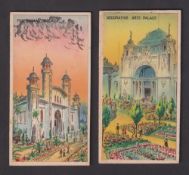 Cigarette card original artwork, Salmon & Gluckstein, The Great White City, two pieces of original