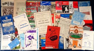 Football programmes, Tottenham Hotspur, a collection of approx. 50 away programmes, 1940's onwards
