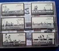 Cigarette cards, 7 post war sets; Carreras Turf British Aircraft, (uncut single slides), Embassy