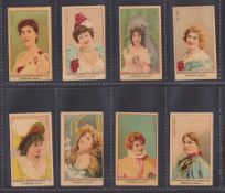 Cigarette cards, China, The Egyptian Cigarettes Manufacturing Co, Actresses (MUREG), (Backs in