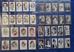 Cigarette cards, 5 sets Cinema related J Sinclair Film Stars ('real photos' 1-54), J Sinclair Film