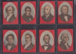 Trade cards, USA, Ward's Tip-Top Bread, President Portraits, 8 cards, Martin Van Buren, Wm. H.