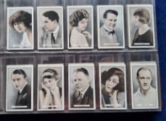 Cigarette cards, Gallaher, 7 sets; Cinema Stars (100 cards), Royalty Series, Scenes from the Empire,