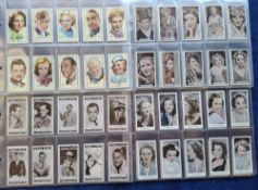 Cigarette cards, 10 sets Film & Cinema related; Gallaher Signed Portraits Famous Stars, Abdulla