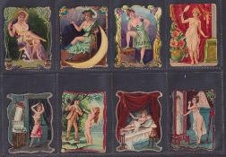 Cigarette cards, Peru, Roldan, Girls, Beauties, Couples, a collection of 88 cards all with die-cut