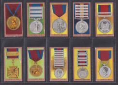 Cigarette cards, Smith's Medals numbered (set 50 cards); 49 cards with issued by 'Imperial Tobacco