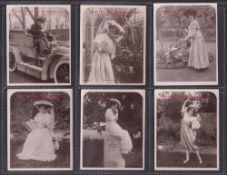 Cigarette cards, Muratti, Midget Postcard Series, a collection of 11 cards all featuring Marie