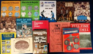 Football books and booklets, a collection of approx. 20 books and booklets all relating to