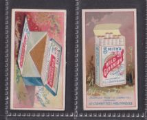 Cigarette cards, Smith's Advertisement cards, 2 cards, both Packets; Wild Geranium packet of 10 &