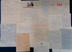 Entertainment, a collection of 40+ mid 1950s letters from a variety of actors, singers etc., all