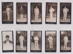 Cigarette cards, Smith's Cricketers 1st series 45/50 (missing numbers 1 22 25 35 43) includes C B