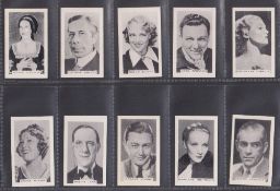 Cigarette cards, Premier Tobacco Mfrs Stage & Screen Personalities (set 100 cards), grey backs