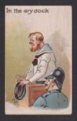 Cigarette card, T.S.S., Nautical Expressions, type card 'In the dry dock' (gd) (1)