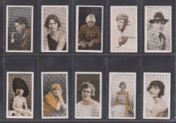Cigarette cards, Wills Overseas Four Aces branded Stage & Film Stars numbered (set 50 cards) (gd)