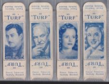 Cigarette cards, Carreras Turf uncut slides, Film Favourites (set 50 cards) (mixed condition, many