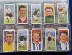 Trade cards, 19 sets including Primrose Footballers FBS1, Dickson Orde Footballers, Kane (4