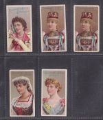 Cigarette cards, Robinson's Beauties (10 brands), 5 cards, Handbook ref Picture 374 number 1 (Gold