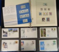 Stamps, Norway and Faroe Islands collection of UM housed in a boxed Lindner album 1976-1990, 2