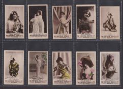 Cigarette cards, India, The Universal Tobacco Co, Actresses (Plain Back), 17 cards, Miryams Clement,
