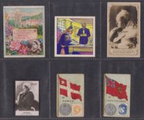Cigarette / trade cards, 12 unusual cards all depicting Queen Victoria; including AG Taylor,