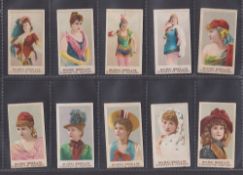 Cigarette cards, Japan, Murai, Beauties, inscribed 'Murai Bros. & Co - Cigarette Factory' at base,