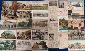 Postcards, China, approx. 75 cards to include BL Guard Peking, Medical Mission Auxiliary, temples,