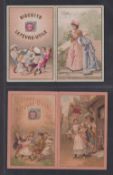 Trade cards, France, LeFevre-Utile, 2 four page calendar cards for 1896 & 1897 (gd)