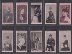 Cigarette cards, Scandinavia, Carroll's Triumph, Actors & Actresses (Colotype), ten cards, nos.