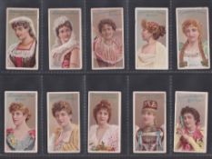 Cigarette cards, Robinson & Sons, Beauties (10 Brands) (set, 10 cards, mixed backs) (all with