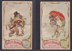 Trade cards, Huntley & Palmers, The Seasons, 'P' size (set 12 cards) (one with writing to back,