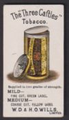 Cigarette card, Wills, Advertisement Card (Tobacco Packagings), type card, 'The Three Castles