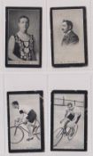 Cigarette cards, Smith's Champions of Sport Blue backs, 4 cards; Jarvis, Holbein, Chase, Chinn (some