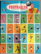 Trade advertising poster, A&BC Gum, shop display advertising poster for Footballer Picture Cards,