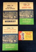 Football programmes, 3 FAC Final programmes, Blackpool v Bolton Wanderers 1953 (sl grubby and with