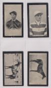 Cigarette cards, Smith's, Champions of Sport (Red Back, multi-backed), four cards all Horse Racing