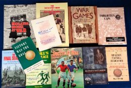 Football books, a collection of 11 books all relating to War Time Soccer including 'Soccer at War