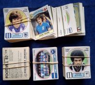 Trade stickers, Panini Football 82 (set 516 stickers) all with original backs (a few with faults,