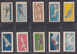 Trade cards, Clevedon Confectionery, Famous International Aircraft (set, 50 cards) (1 with toned