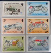 Stamps, 2 large albums of cards, Isle of Man and Native Americans to 1996 together with first day