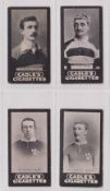 Cigarette cards, Cadle's, Footballers, four cards, all Rugby, W. Needs, Bristol, Selwyn Biggs,