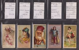 Cigarette cards, Overseas selection of 23 type cards from various countries & issuers; including 6
