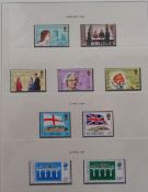 Stamps, Jersey, Guernsey and Alderney collection of UM housed in 2 boxed Lindner albums, 2 albums of